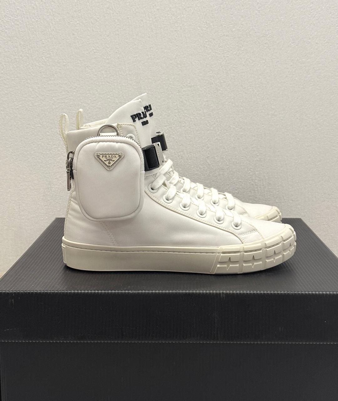 PRADA Белые кеды, фото 5