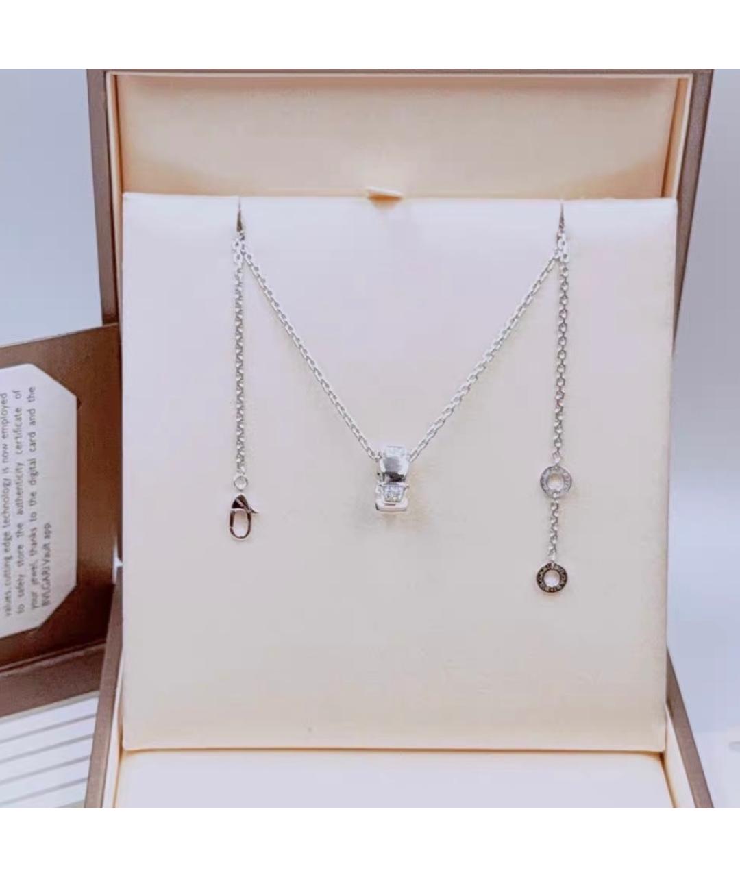 BVLGARI Белое колье из белого золота, фото 7