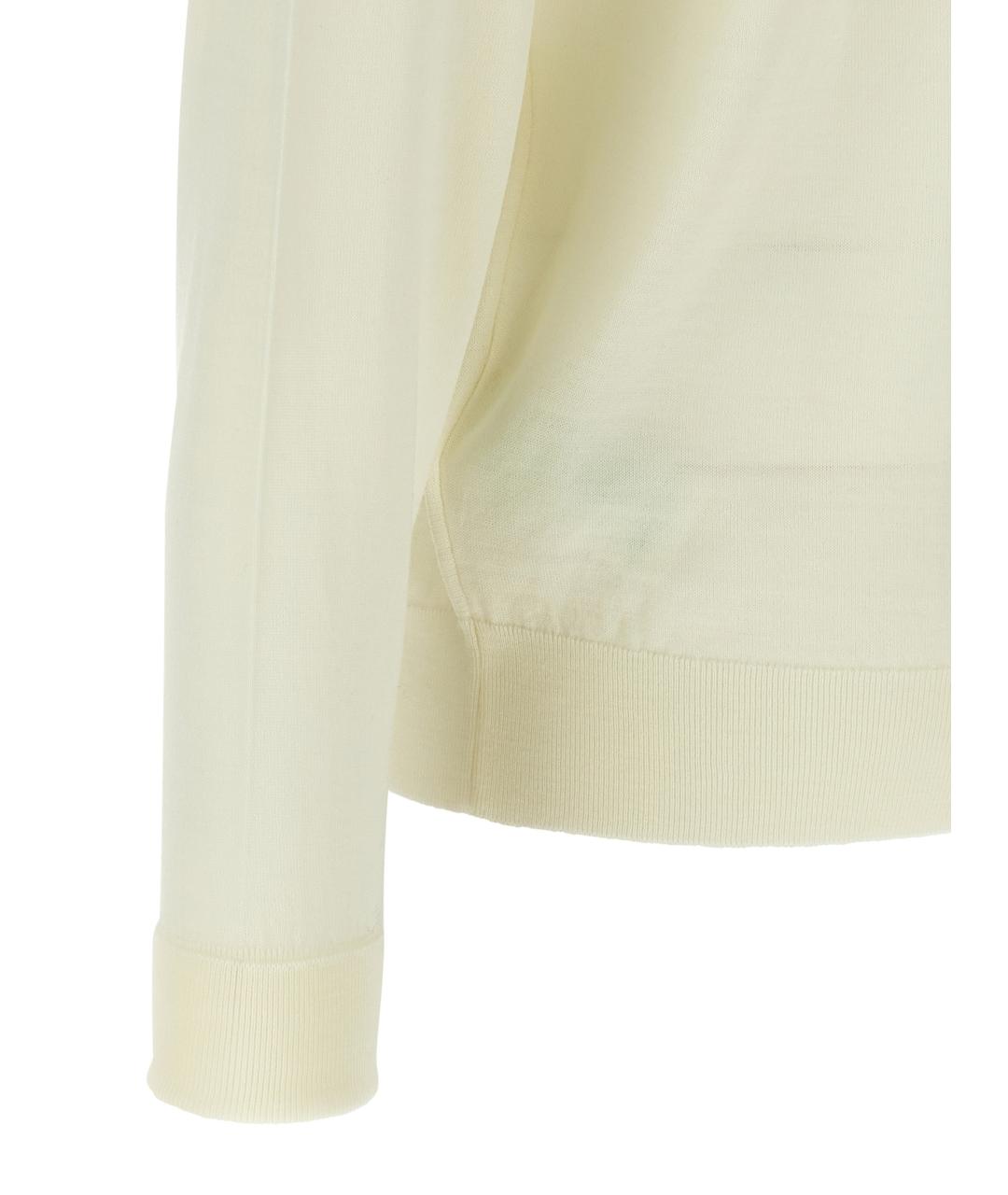 JOHN SMEDLEY Бежевый шерстяной джемпер / свитер, фото 4