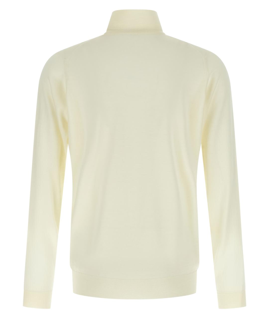 JOHN SMEDLEY Бежевый шерстяной джемпер / свитер, фото 2