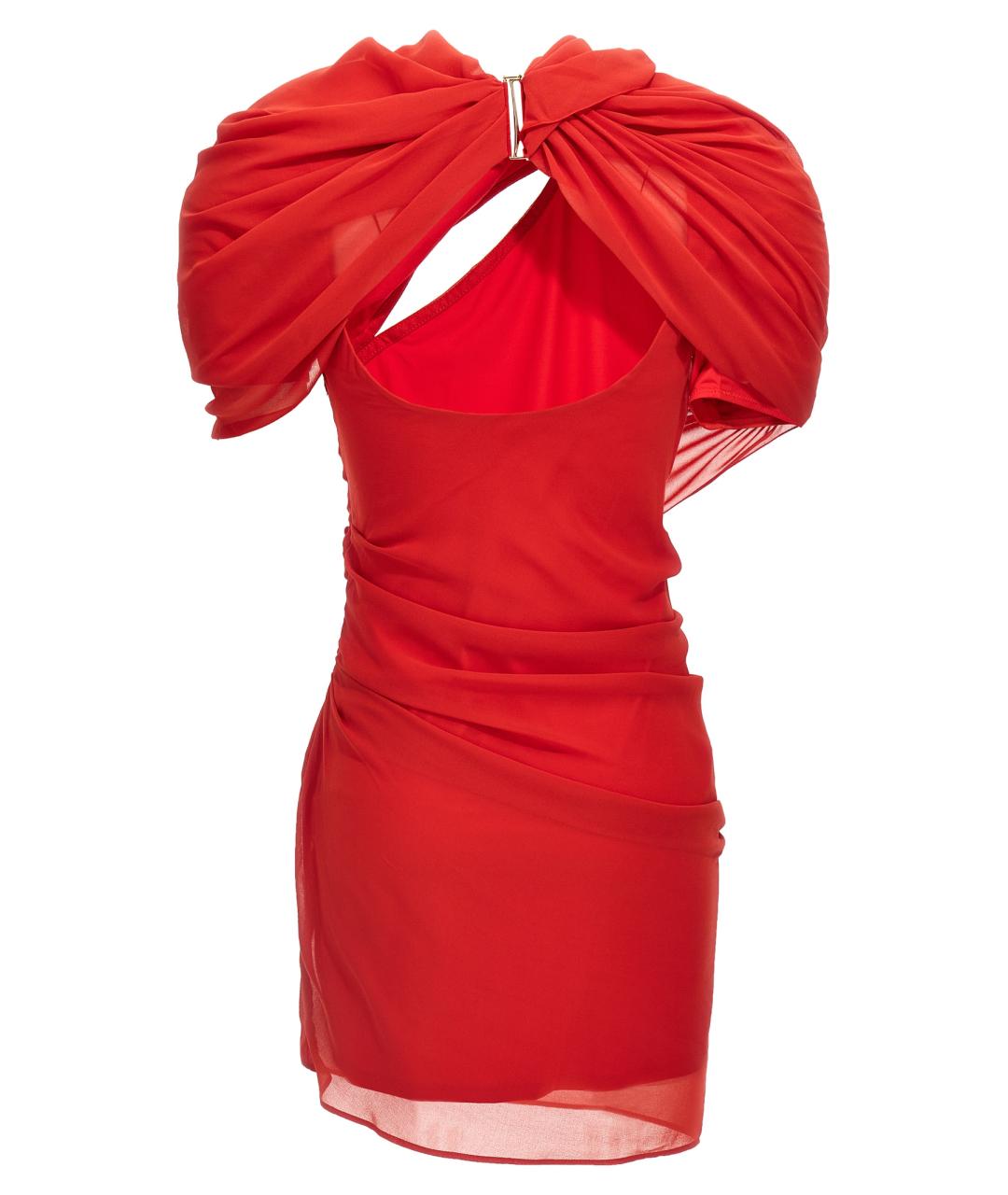 JACQUEMUS Красное полиэстеровое платье, фото 2