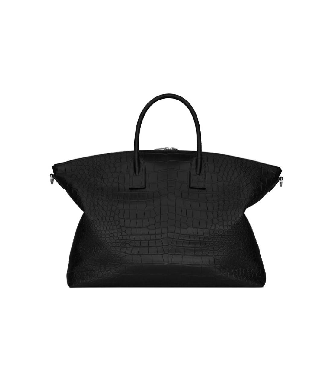 SAINT LAURENT Черная кожаная сумка на плечо, фото 4