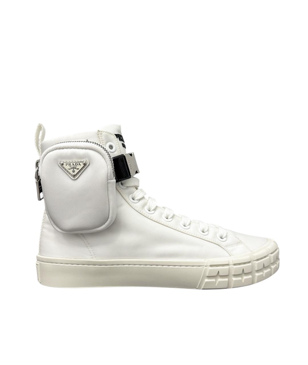 PRADA Белые высокие кроссовки / кеды, фото 1
