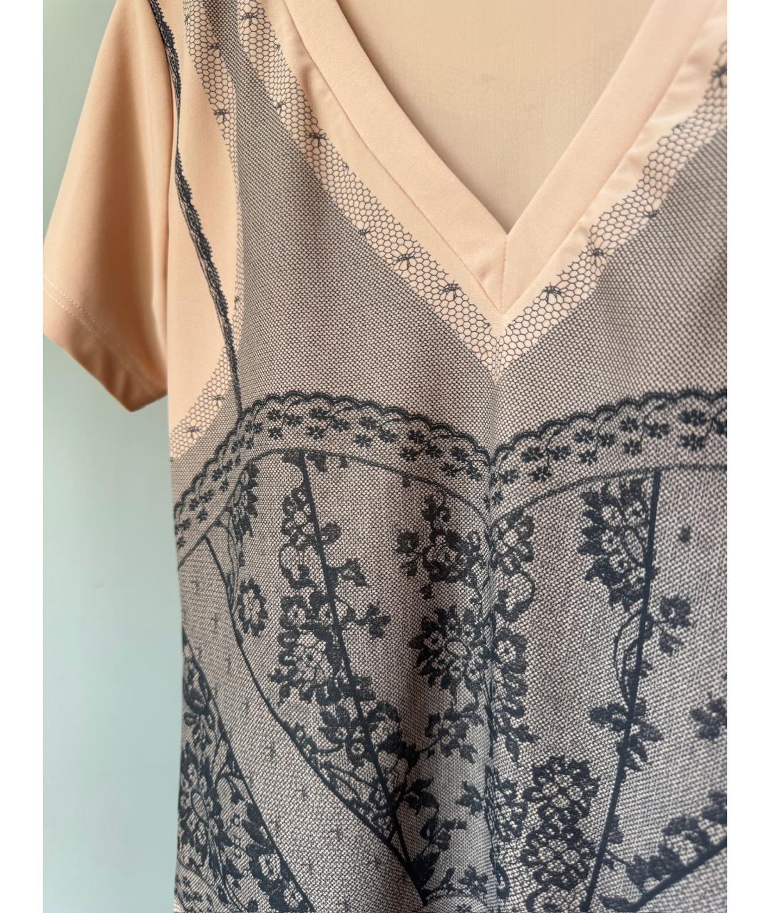 CHRISTIAN DIOR Бежевая футболка, фото 3