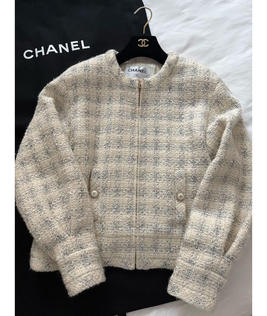 CHANEL Твидовый жакет/пиджак, фото 2