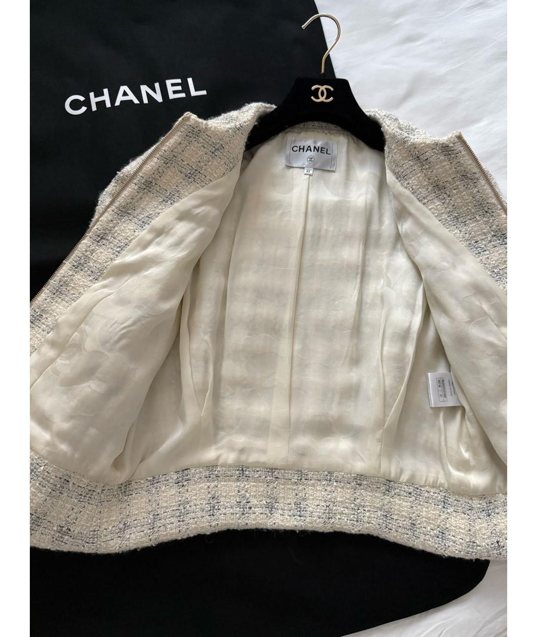CHANEL Твидовый жакет/пиджак, фото 3