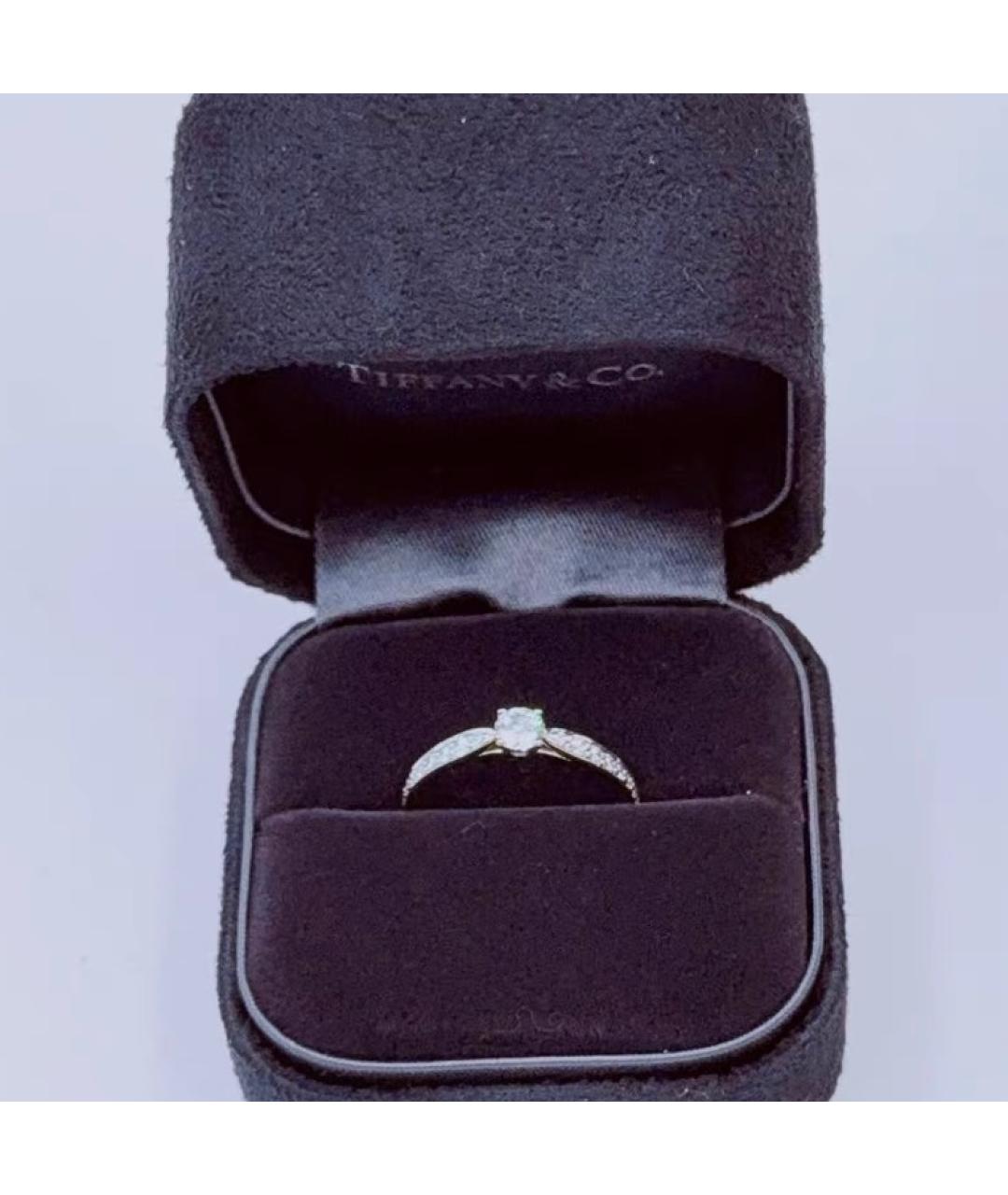 TIFFANY&CO Белое платиновое кольцо, фото 3