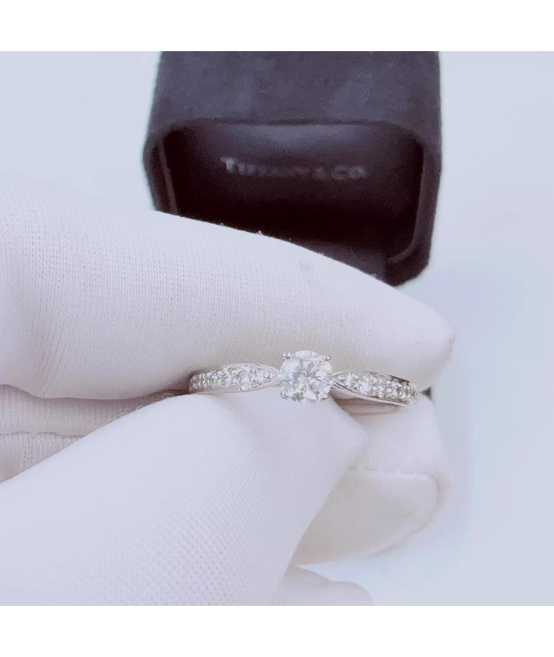 TIFFANY&CO Белое платиновое кольцо, фото 2