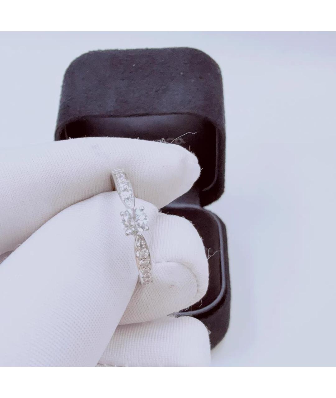 TIFFANY&CO Белое платиновое кольцо, фото 6