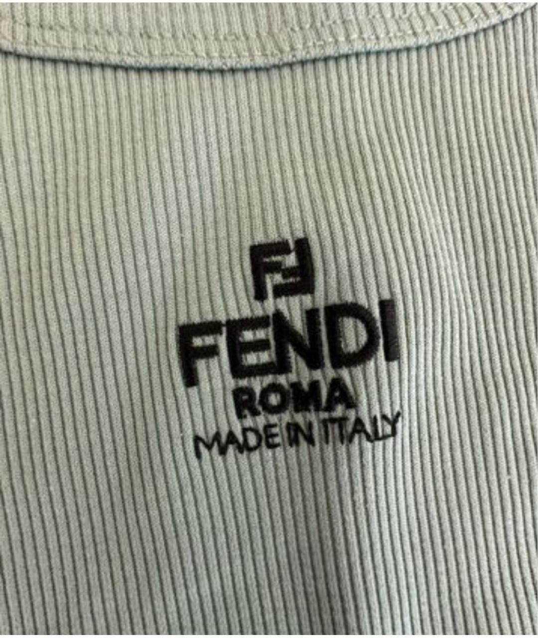 FENDI Хлопковая майка, фото 4