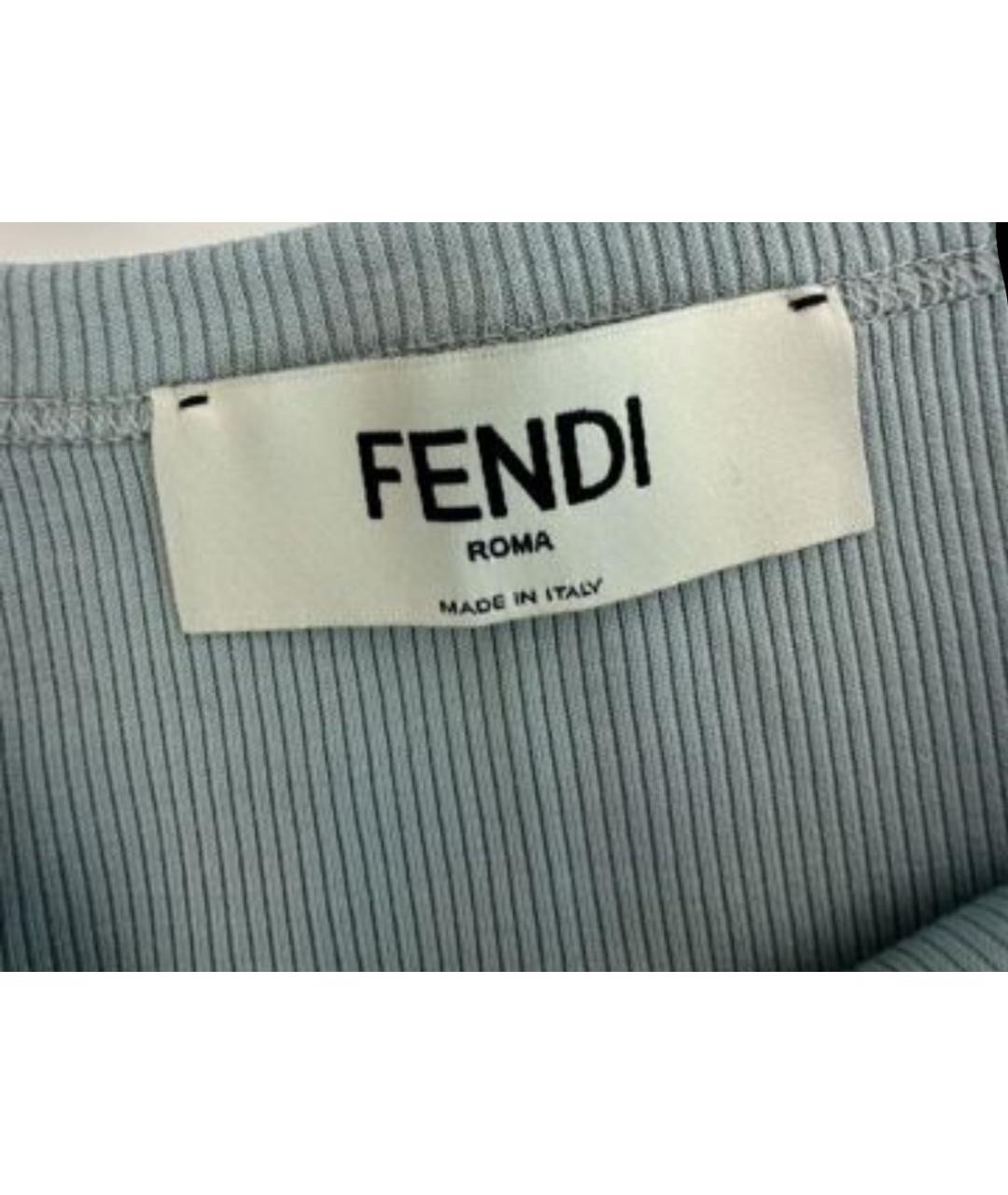 FENDI Хлопковая майка, фото 3