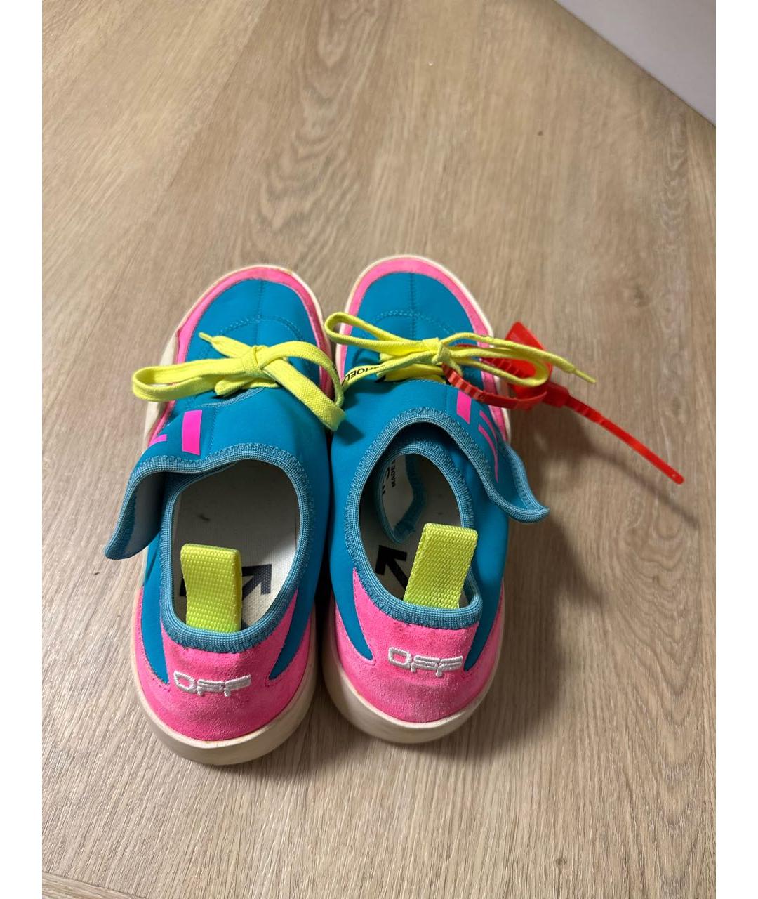 OFF-WHITE Мульти замшевые кеды, фото 3