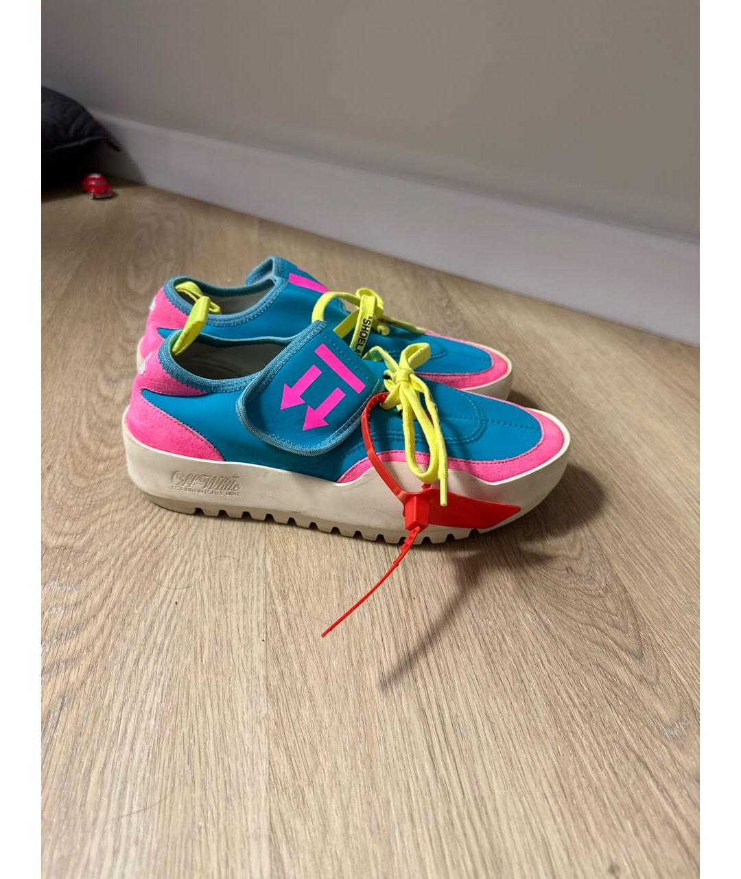 OFF-WHITE Мульти замшевые кеды, фото 5