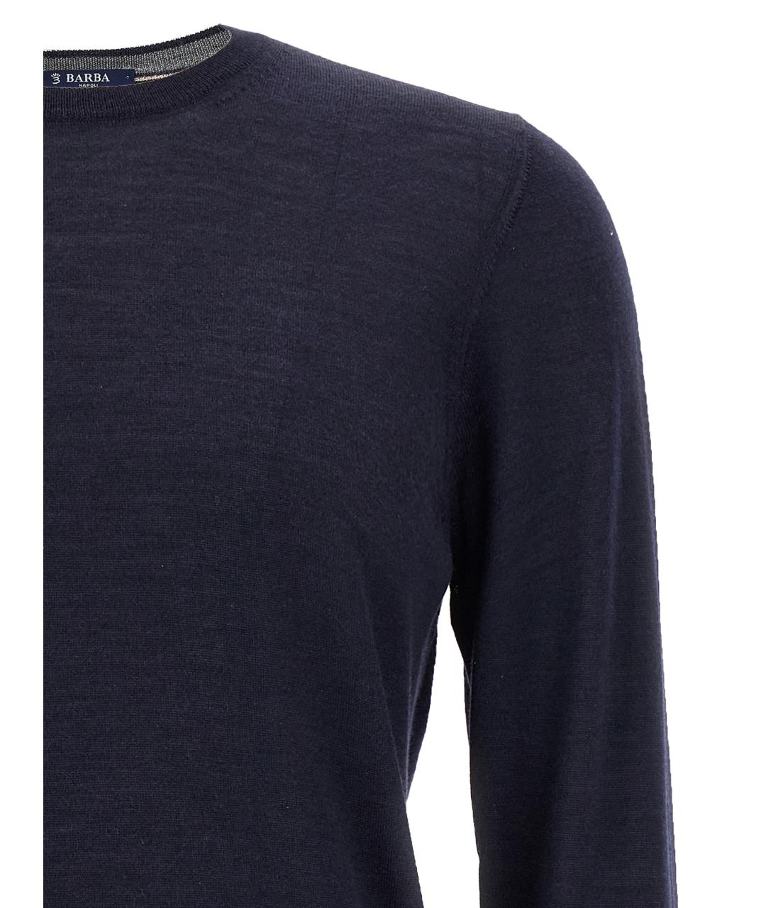 BARBA Темно-синий джемпер / свитер, фото 3