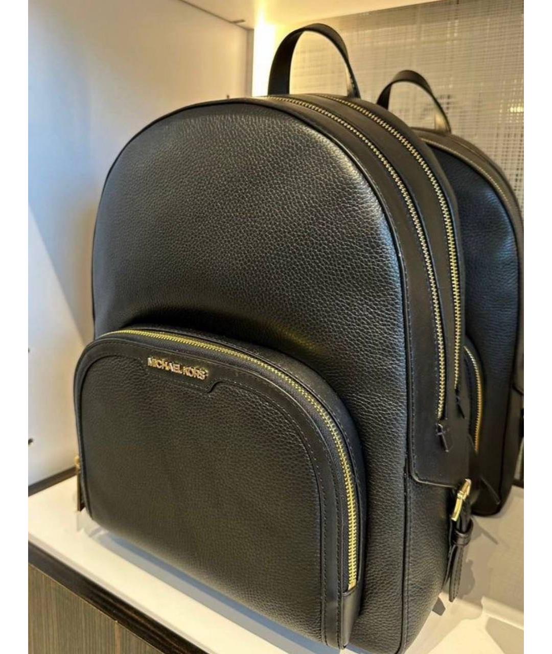 MICHAEL KORS Черный кожаный рюкзак, фото 2