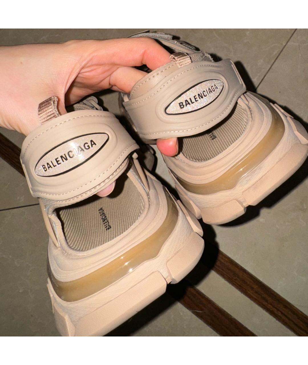 BALENCIAGA Бежевые сандалии, фото 4