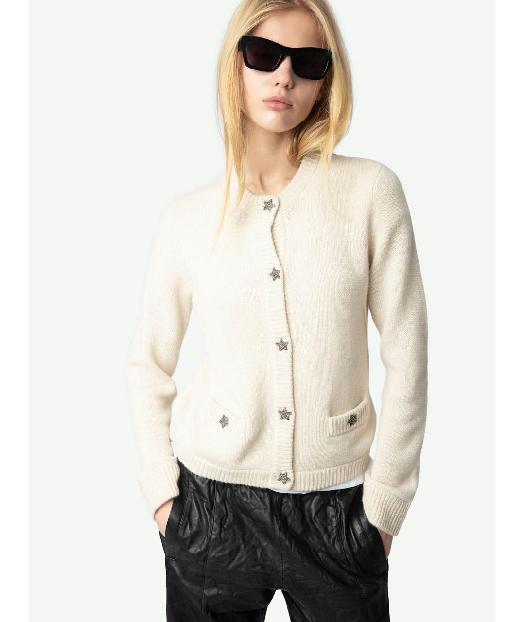 ZADIG & VOLTAIRE Бежевый кашемировый кардиган, фото 4