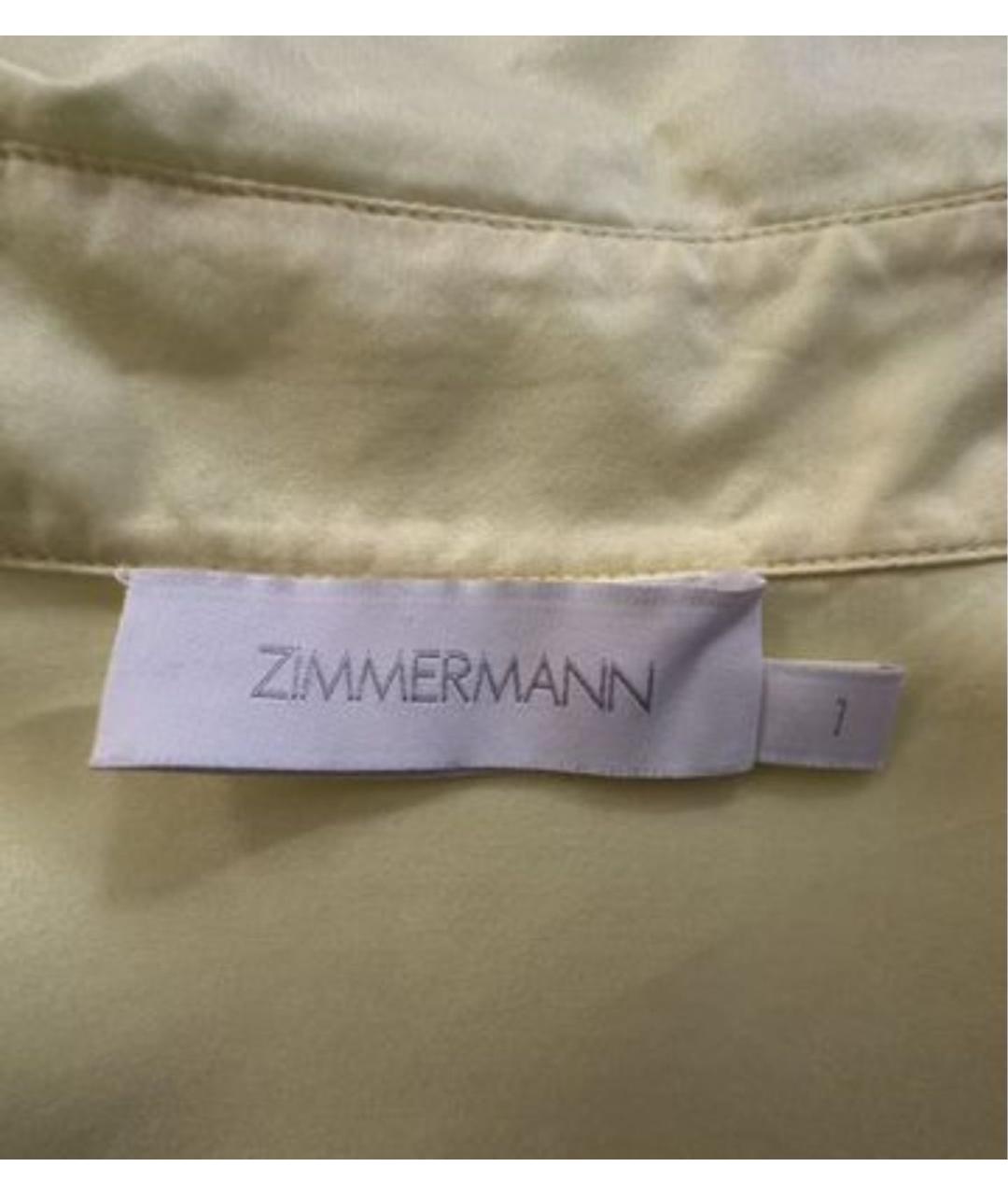 ZIMMERMANN Желтая шелковая блузы, фото 3