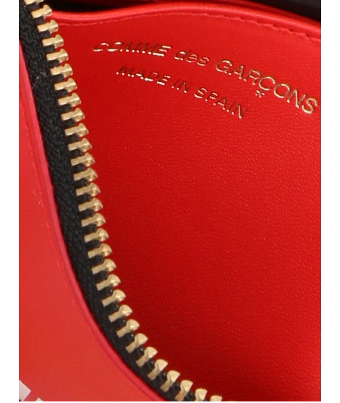 COMME DES GARÇONS WALLET Красный кожаный кошелек, фото 3