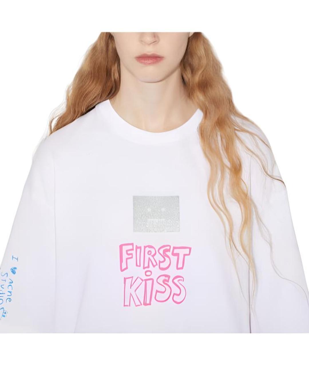 ACNE STUDIOS Белая хлопковая футболка, фото 2