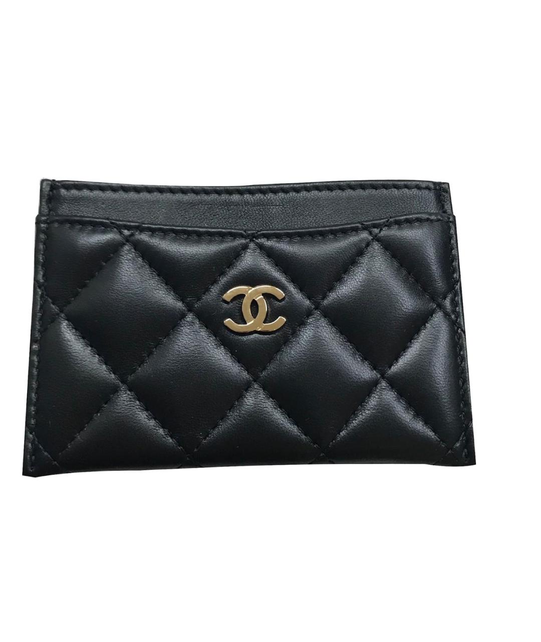 CHANEL Черный кожаный кардхолдер, фото 2