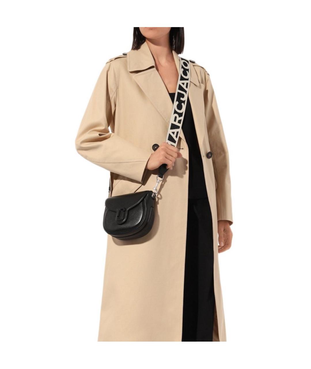 MARC BY MARC JACOBS Черная кожаная сумка через плечо, фото 5