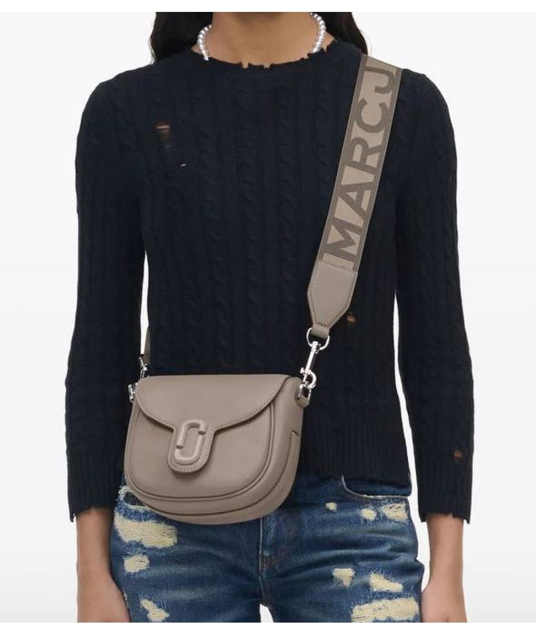 MARC BY MARC JACOBS Бежевая кожаная сумка через плечо, фото 5