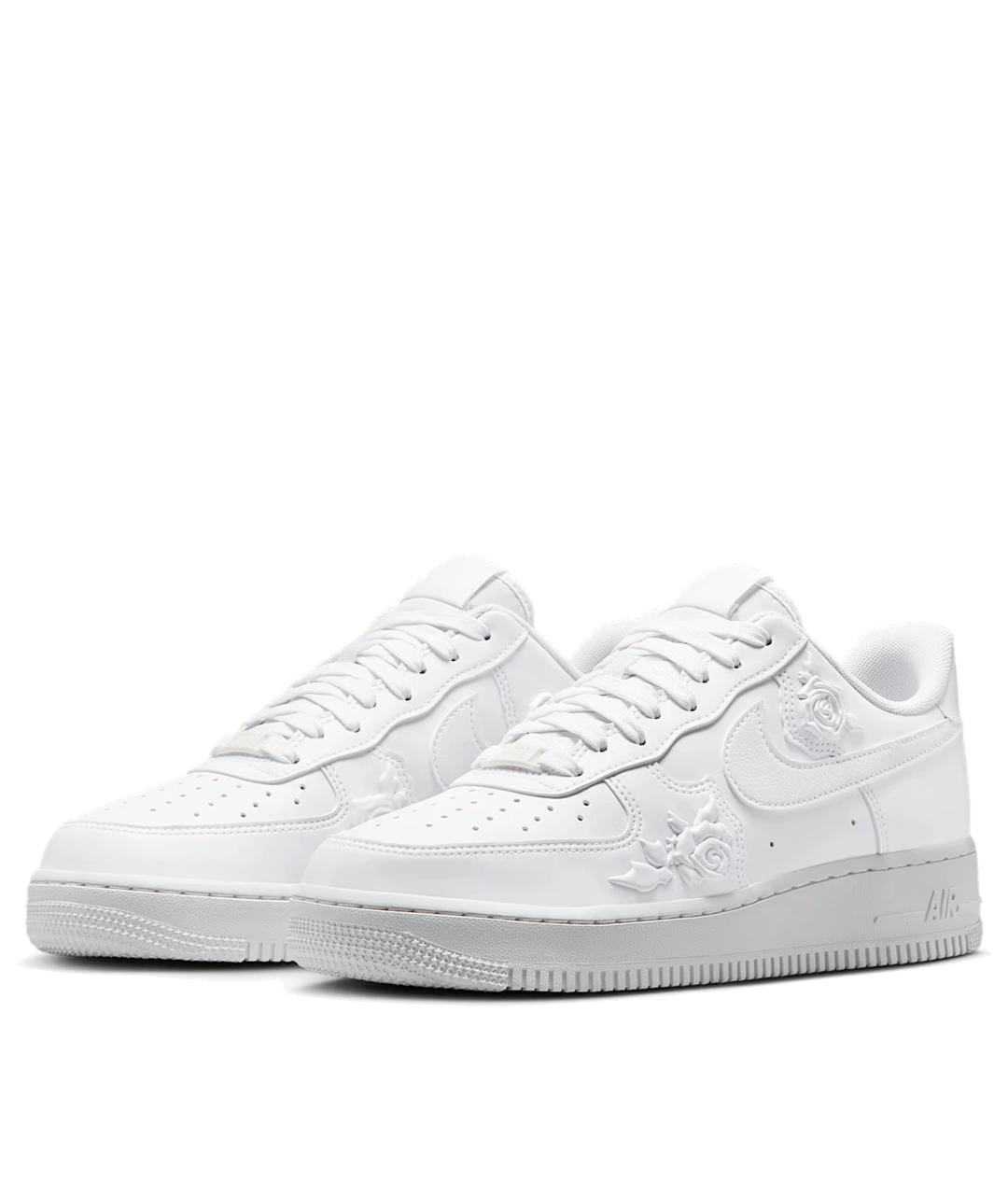 NIKE Белые кожаные низкие кроссовки / кеды, фото 2