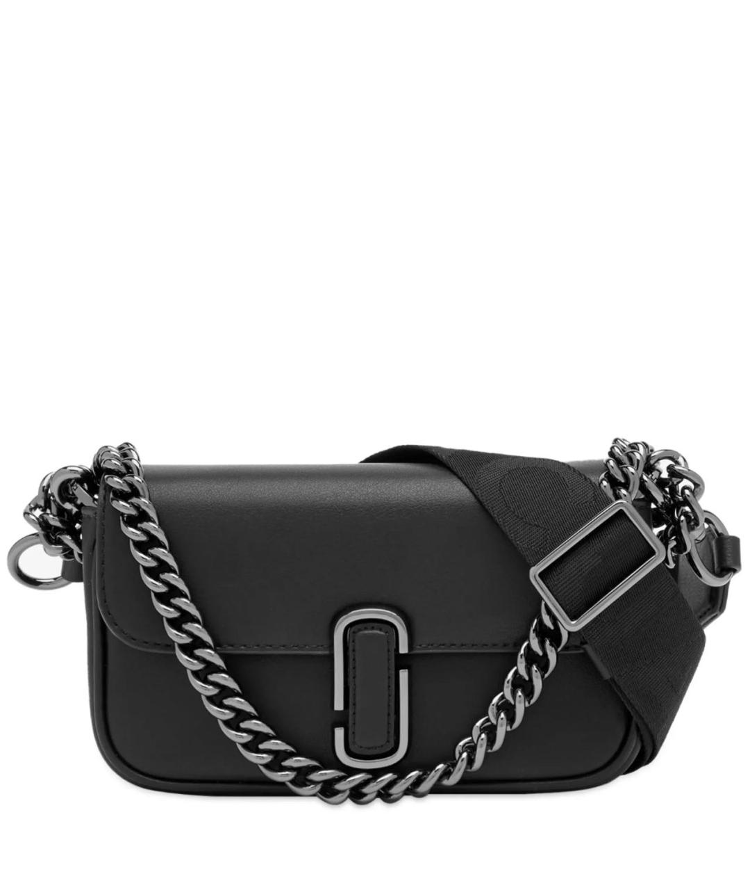 MARC BY MARC JACOBS Черная кожаная сумка через плечо, фото 7