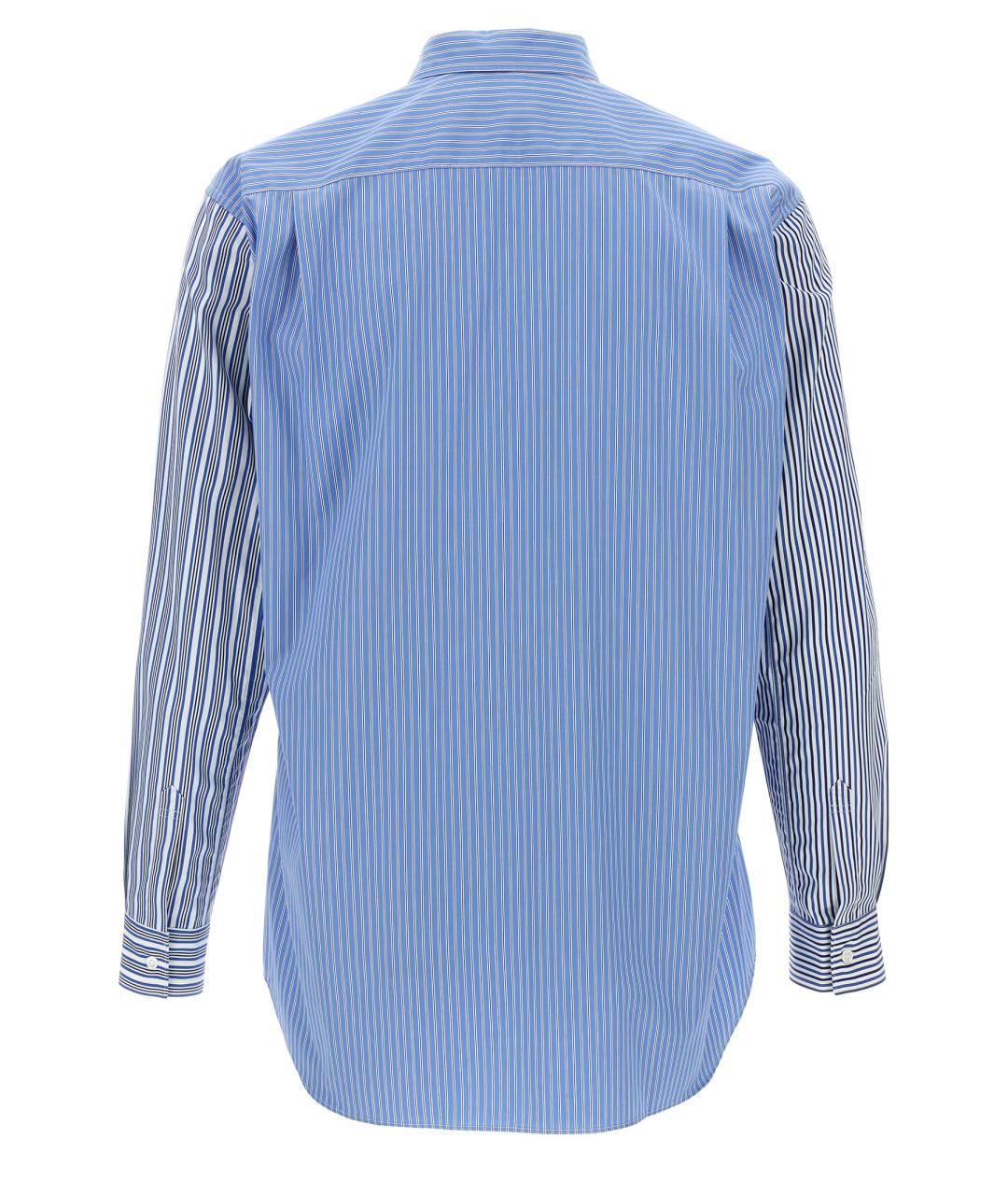COMME DES GARÇONS SHIRT Голубая хлопковая кэжуал рубашка, фото 2
