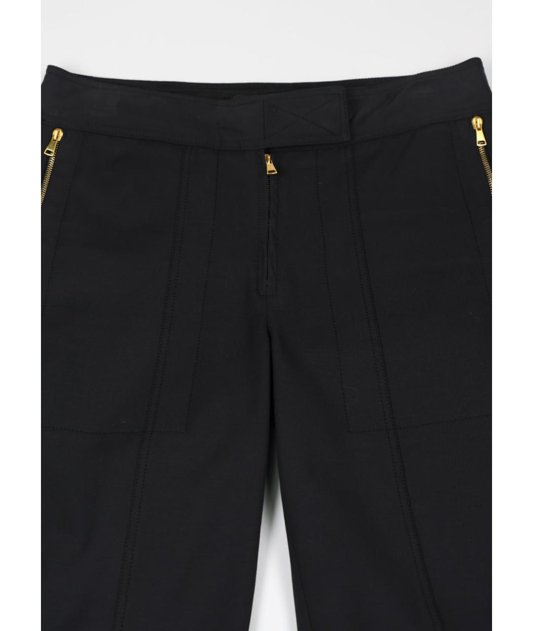 TOM FORD Черные хлопковые прямые брюки, фото 4