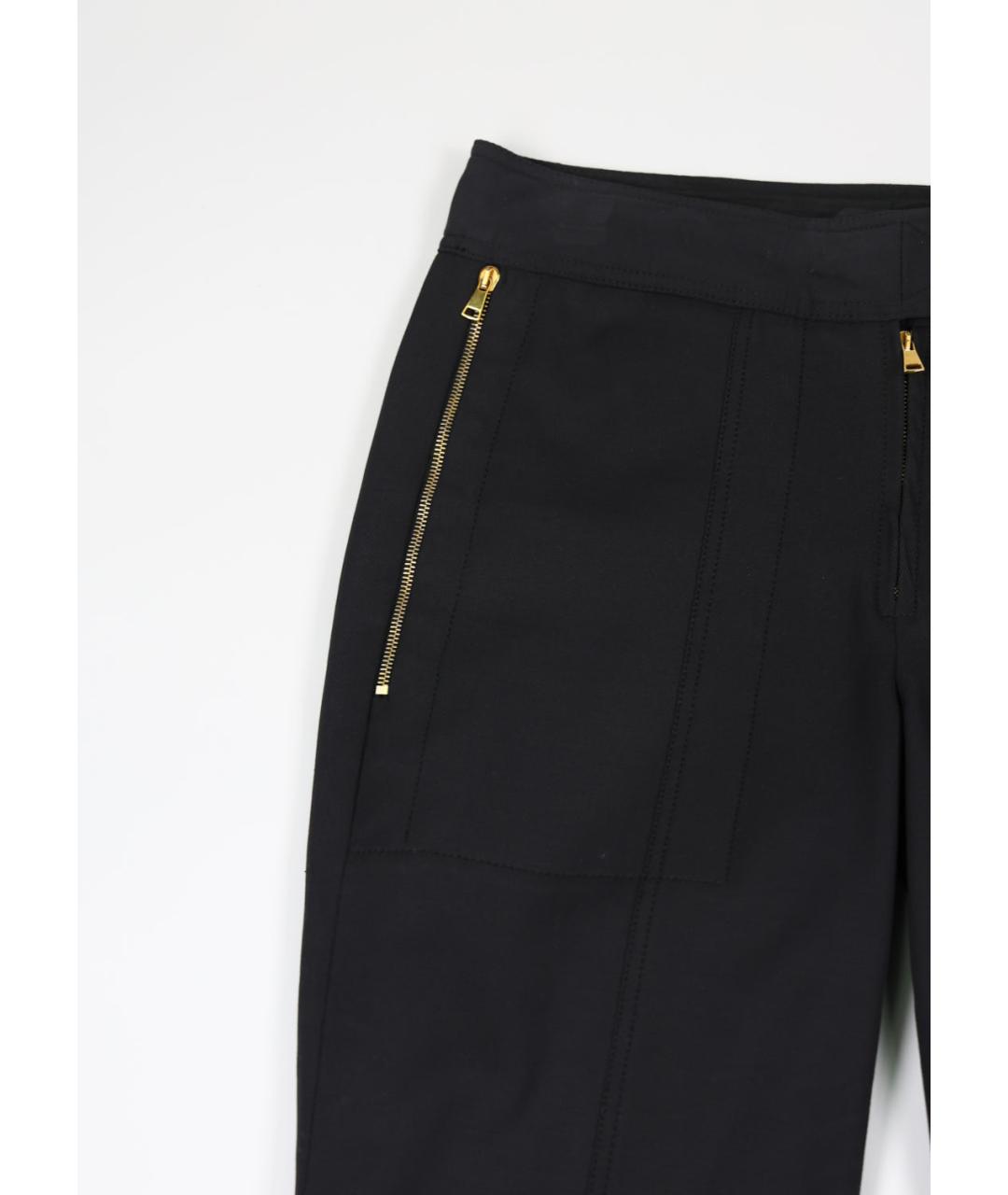 TOM FORD Черные хлопковые прямые брюки, фото 5