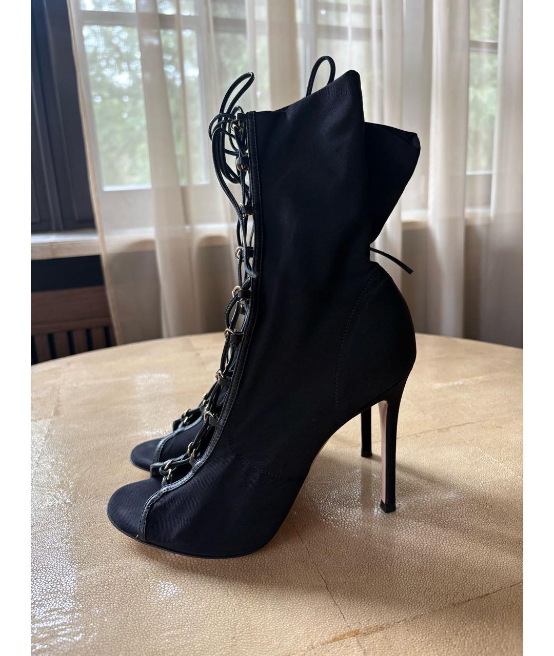 GIANVITO ROSSI Черные текстильные ботильоны, фото 2