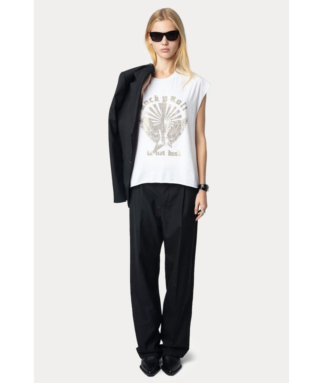 ZADIG & VOLTAIRE Белая хлопковая футболка, фото 3