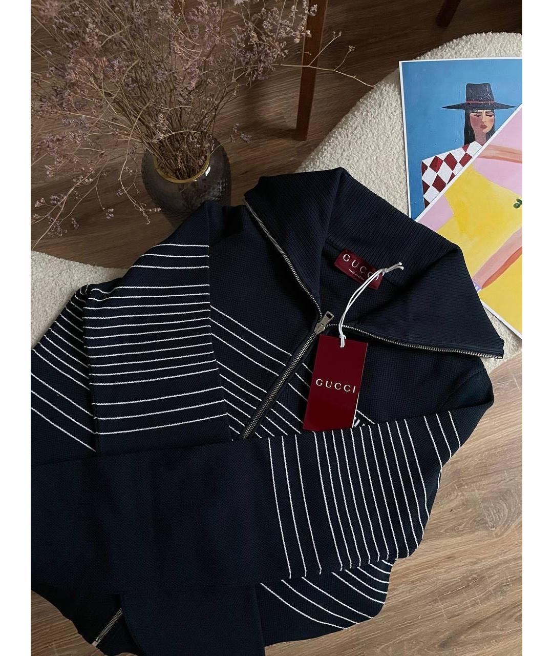 GUCCI Темно-синий кардиган, фото 4