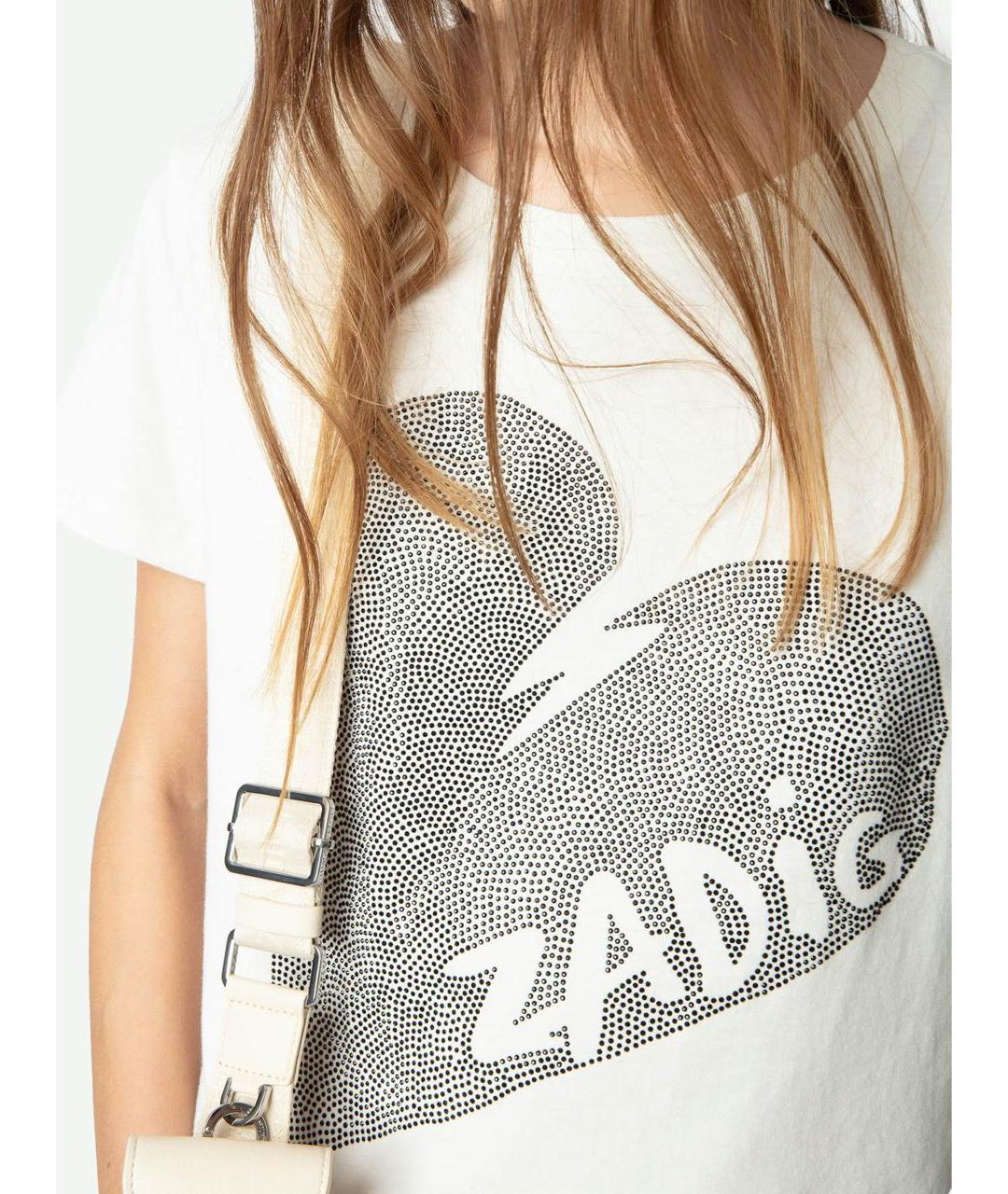 ZADIG & VOLTAIRE Белая хлопковая футболка, фото 3