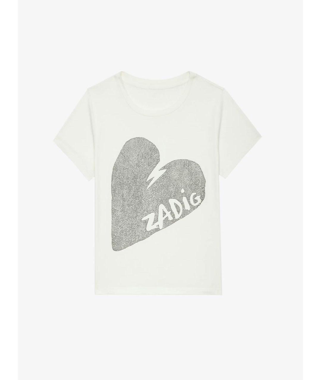 ZADIG & VOLTAIRE Белая хлопковая футболка, фото 5