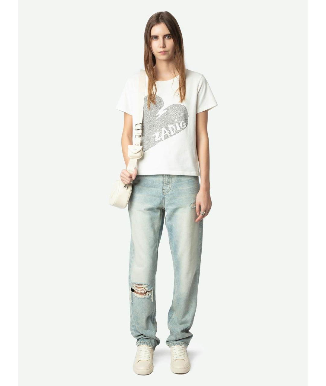 ZADIG & VOLTAIRE Белая хлопковая футболка, фото 2