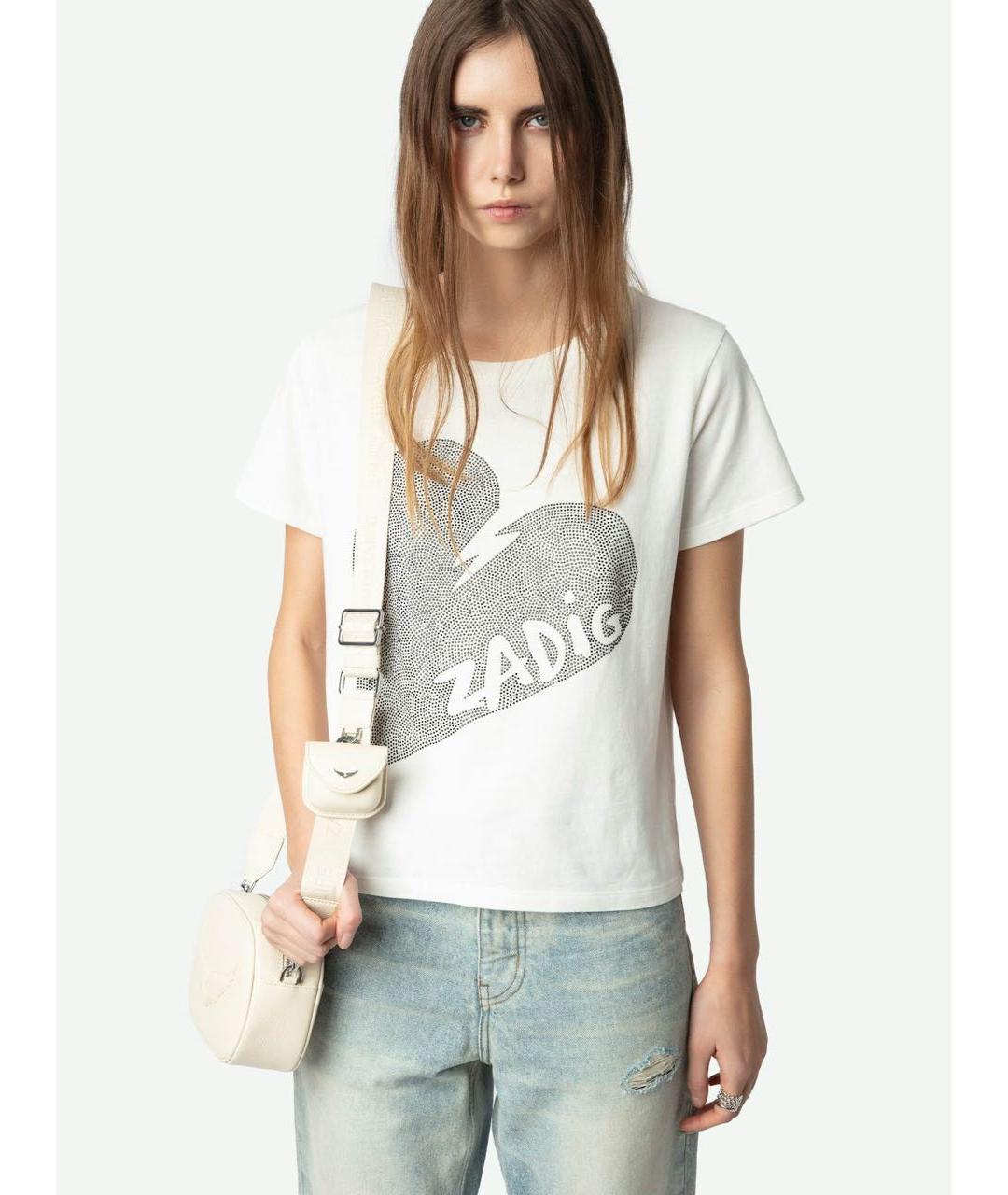 ZADIG & VOLTAIRE Белая хлопковая футболка, фото 4