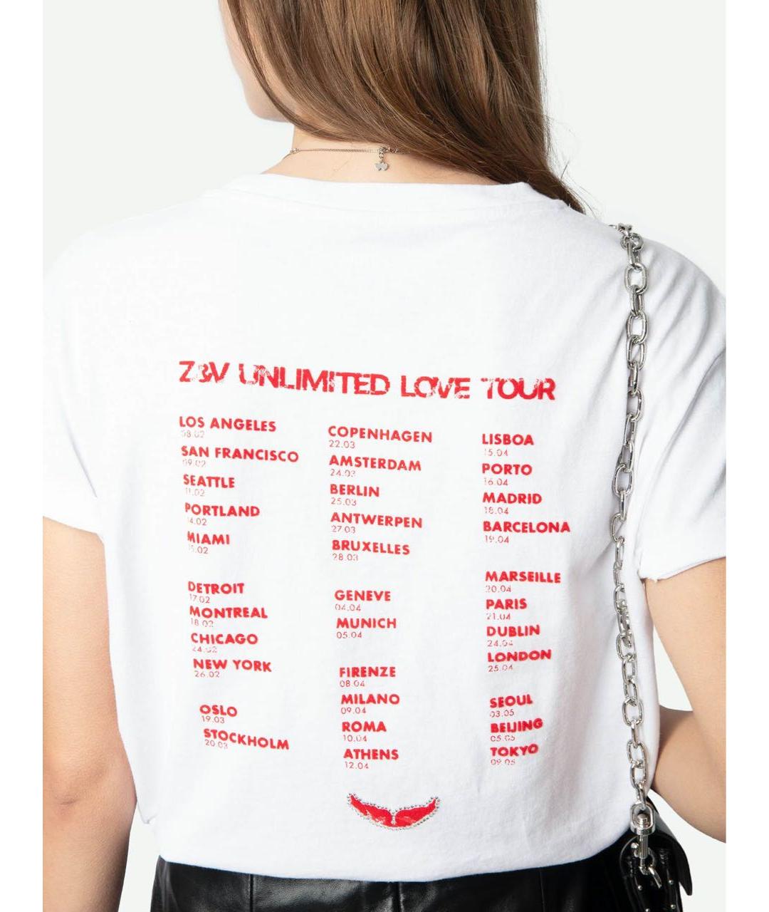 ZADIG & VOLTAIRE Белая хлопковая футболка, фото 3