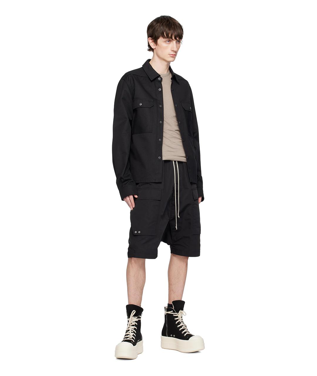 RICK OWENS Черные высокие кроссовки / кеды, фото 6