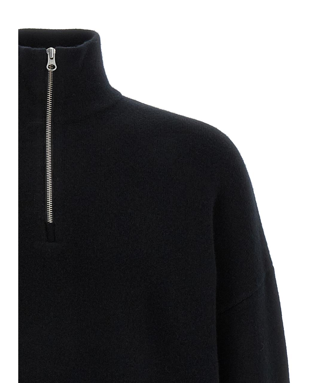 EXTREME CASHMERE Черный шерстяной джемпер / свитер, фото 3