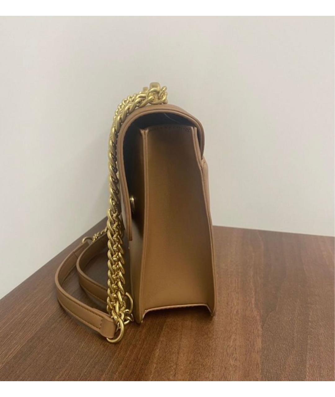 LOVE MOSCHINO Коричневая сумка через плечо из искусственной кожи, фото 2