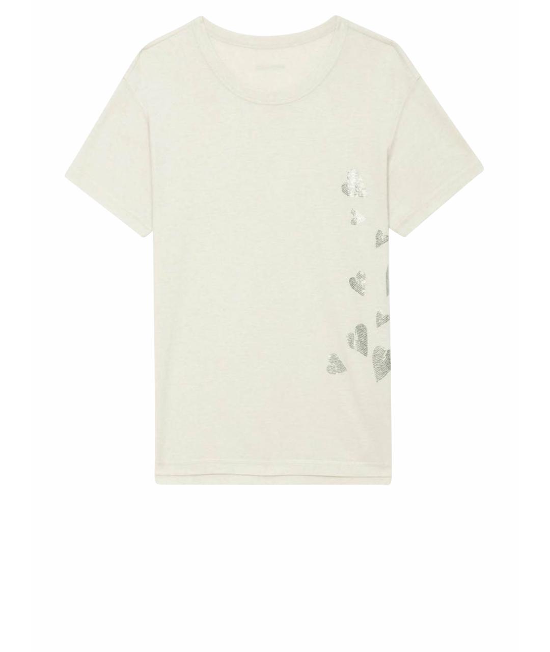 ZADIG & VOLTAIRE Серая хлопковая футболка, фото 1