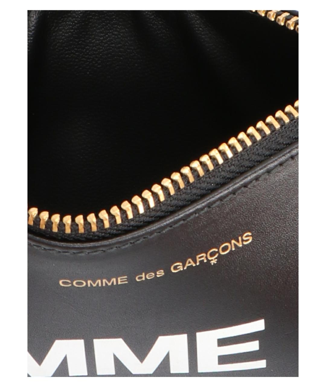 COMME DES GARÇONS WALLET Черный кожаный кошелек, фото 3