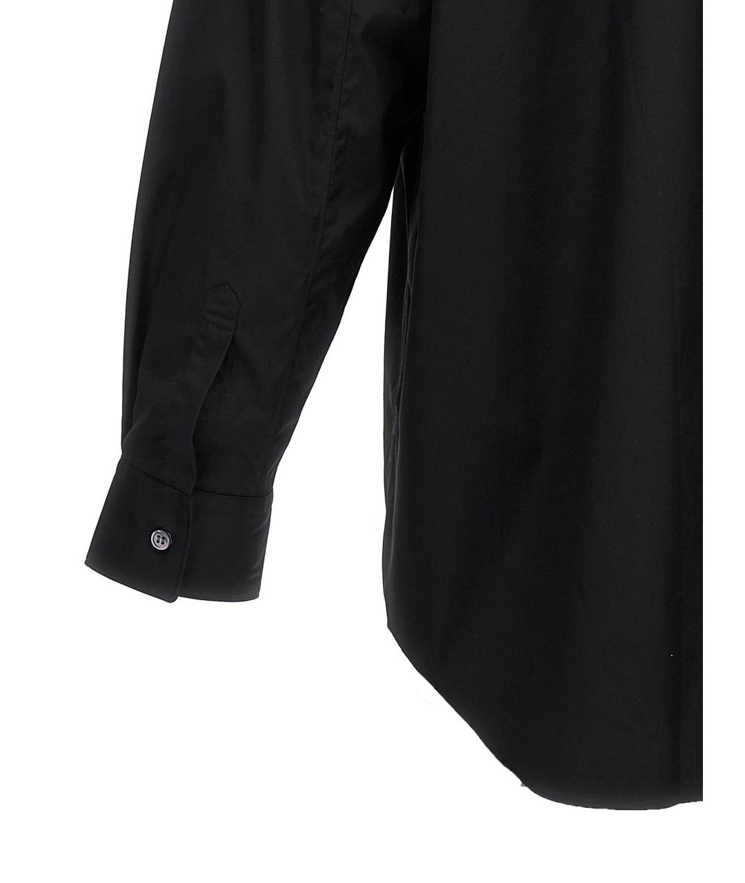 COMME DES GARÇONS SHIRT Черная хлопковая кэжуал рубашка, фото 4
