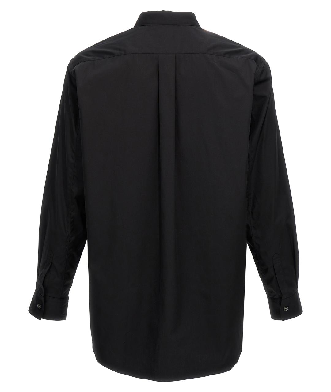 COMME DES GARÇONS SHIRT Черная хлопковая кэжуал рубашка, фото 2