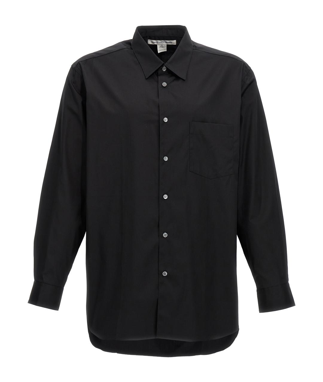 COMME DES GARÇONS SHIRT Черная хлопковая кэжуал рубашка, фото 1