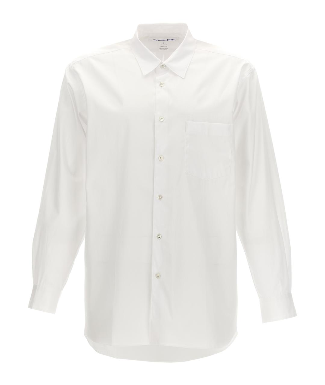 COMME DES GARÇONS SHIRT Белая хлопковая кэжуал рубашка, фото 1