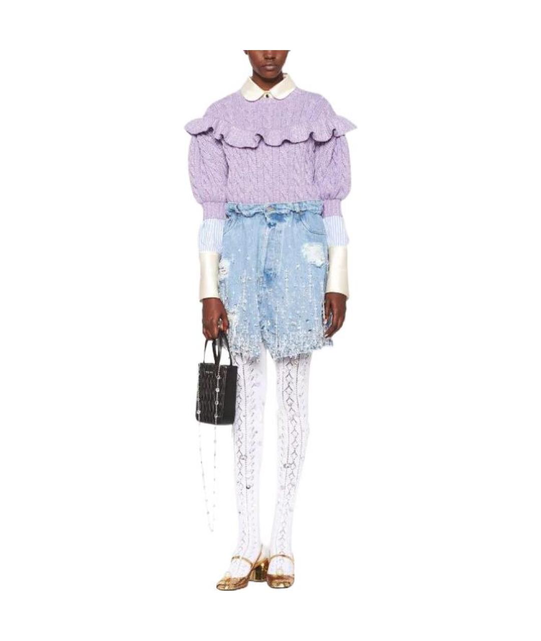 MIU MIU Фиолетовый джемпер / свитер, фото 2
